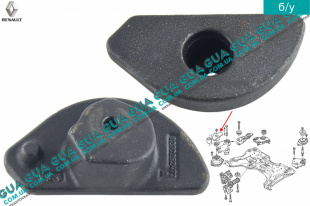 Кронштейн опори / подушки двигателя правый   