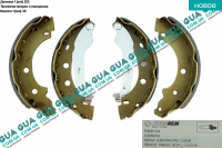 Тормозные колодки задние ( барабанные ) 203x38 с-ма Bosch