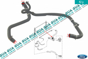 Патрубок радиатора / шланг системы охлаждения нижий ( трубка )   
