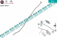 Тяга замка задней левой двери ( от замка к ручке ) Peugeot / ПЕЖО 206 1.1i (1124 куб. см.)