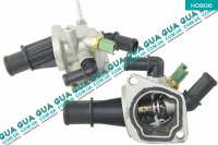 Корпус термостата / термостат / фланец охлаждающей жидкости ( 88С ) Ford / ФОРД KA / КА 1.3TDCI (1248 куб.см.)