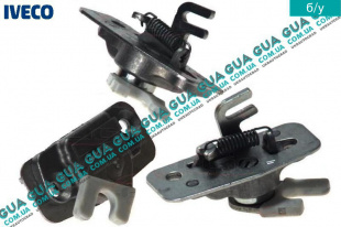 Замок боковой правой сдвижной двери верхний ( лягушка / защелка / флажок )   