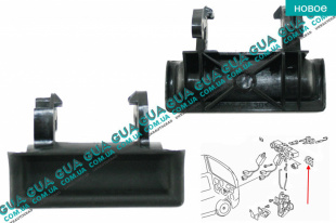 Ручка ляды наружная ( задней двери / крышки багажника )   