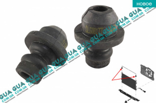 Подушка крепления основного радиатора ( верхняя )   