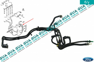 Трубка топливная от фильтра к ТНВД   