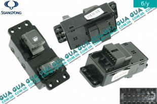 Кнопка стеклоподьемника передняя правая SsangYong / САНГЙОНГ KYRON 2.0XDI (1998 куб.см.)