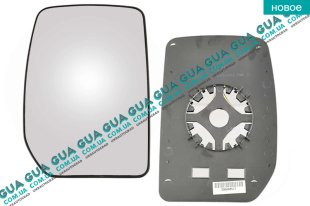 Вкладыш зеркала заднего вида правый без подогрева   