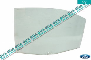 Стекло двери задней левой ( лифтбэк седан ) Ford / ФОРД MONDEO III 2001-2007 / МОНДЕО 3 1.8SCI (1798 куб. см.)