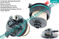 Фильтр топливный / крышка корпуса топливного фильтра Ford / ФОРД S-MAX 2010- / ЕС-МАКС 10- 2.0TDCI (1997 куб.см.)