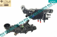 Корпус термостата / тройник / фланец охлаждающей жидкости 99- ( 66 kW ) )