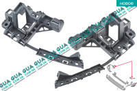 Кронштейны / направляющие заднего бампера комплект ( одна дверь / ляда ) левый + правый