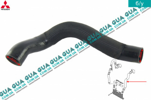 Патрубок интеркулера ( радиатор - дроcсельная заслонка ) Mitsubishi / МИТСУБИСИ PAJERO IV 2006- / ПАДЖЕРО 4 06- 3.2DI-D (3200 куб.см.)