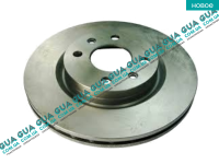 Тормозной диск вентилируемый передний ( без ABS )