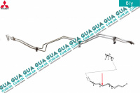 Патрубки / трубки заднего отопителя печки Mitsubishi / МИТСУБИСИ PAJERO III 2000-2006 / ПАДЖЕРО 3 00-06 3.5 (3497 куб.см.)