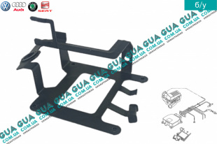 Кронштейн крепления блока клапанов вакуумной системы   