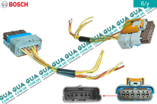 Фишка / разъем / штекер с проводами ( колодка ) педали газа ( акселератора, потенциометра )   