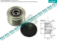 Шкив генератора 7 ручейков ( обгонная муфта, механизм свободного хода )