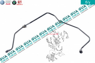 Трубка подачи масла на турбину Seat / СЕАТ INCA 1995-2003 1.9TDI (1896 куб. см.)