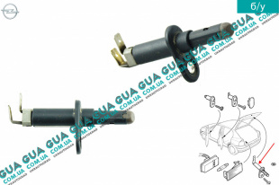 Датчик открытия / закрытия задней двери / багажника  ляди ( концевик включения света ) 1 шт. Opel / ОПЕЛЬ ASTRA H 2004-2014 / АСТРА 04-14 1.4 (1364 куб.см.)