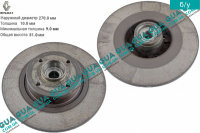 Тормозной диск задний D270 мм