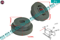 Подушка / резинка / демпфер крепления основного радиатора / диффузора Fiat / ФИАТ BRAVO I 1996-2001 / БРАВО 1 1.9JTD (1910 куб.см.)