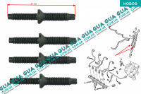 Болт / винт бугеля крепления форсунки ( шпилька )