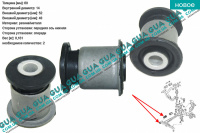 Сайлентблок переднего нижнего рычага передний ( втулка ) 1 шт. c 1996- г. в.