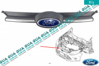 Решетка радиатора  Ford / ФОРД FOCUS III / ФОКУС 3 2.0 (1999 куб.см.)