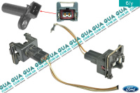 Фишка / розьем с проводами датчика положения коленвала ( датчика импульсов / датчика коленвала )