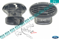 Дефлектор / воздушная заслонка обдува кабины центральная левая / правая 1шт