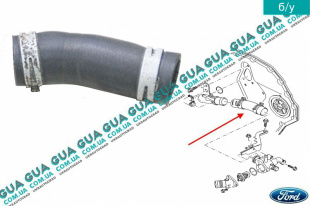 Патрубок системы охлаждения (от корпуса термостата)    
