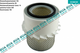 Фильтр воздушный Mitsubishi / МИТСУБИСИ PAJERO III 2000-2006 / ПАДЖЕРО 3 00-06 2.5TD 4WD (2477 куб.см.)