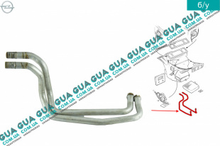 Комплект трубок радиатора печки     