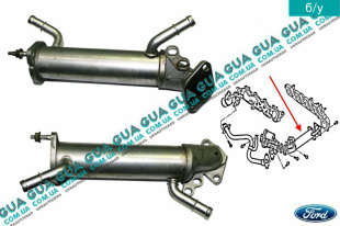 Охладитель системы рециркуляции отработавших газов ( EGR / ЕГР охладитель)   