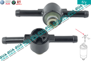 Штуцер / клапан топливного фильтра ( трубка / тройник ) Seat / СЕАТ TOLEDO III 2004-2009 1.9TDI (1896 куб.см.)