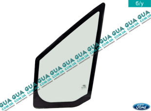 Стекло левое треугольное передней двери ( форточка ) Ford / ФОРД CONNECT 2002-2013 / КОННЕКТ 02-13 1.8TDCI (1753 куб.см)