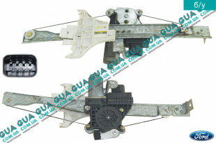 Стеклоподъемник правой задней двери электрический Ford / ФОРД MONDEO III 2001-2007 / МОНДЕО 3 2.2TDCI (2198 куб.см.)