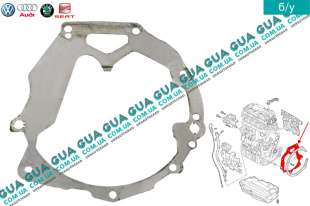 Защитный кожух / крышка маховика / защита / пластина коробки передач КПП   