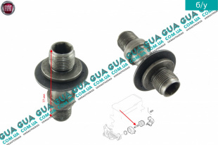 Штуцер масляного радиатора ( болт масляного охладителя / теплообменника )    