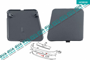 Заглушка переднего бампера левая   