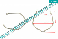 Стопор / фиксатор патрубка интеркулера ( удерживающая пружина / скоба ) 1ШТ