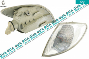 Указатель поворота левый белый поворотник   