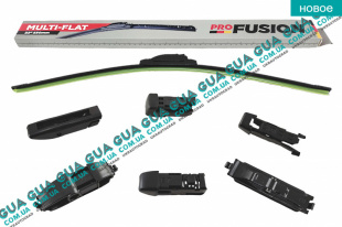 Щетка стеклоочистителя лобового стекла / поводка дворника безкаркасная Multi-flat 22" 550 мм   