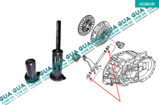 Втулка вилки сцепления ( комплект )   