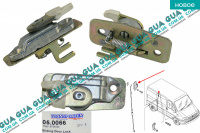 Замок боковой правой сдвижной / задней распашной двери верхний ( лягушка / защелка / флажок )