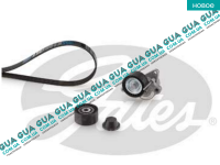 Комплект ремня генератора (шкив натяжитель ролик ремень)