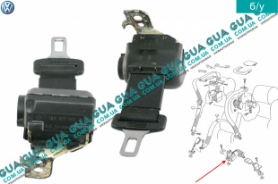 Ремень безопасности инерционный задней средний ( салона )	   