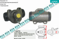 Цилиндр тормозной задний D 20.64 мм