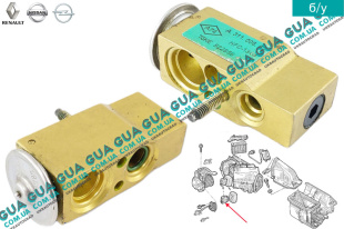 Клапан испарителя кондиционера печки   