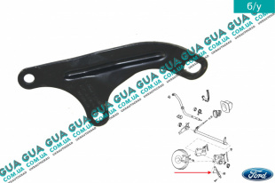 Кронштейн крепления  вакуумного усилителя тормозов Ford / ФОРД MONDEO III 2001-2007 / МОНДЕО 3 2.0TDCI (1998 куб.см.)